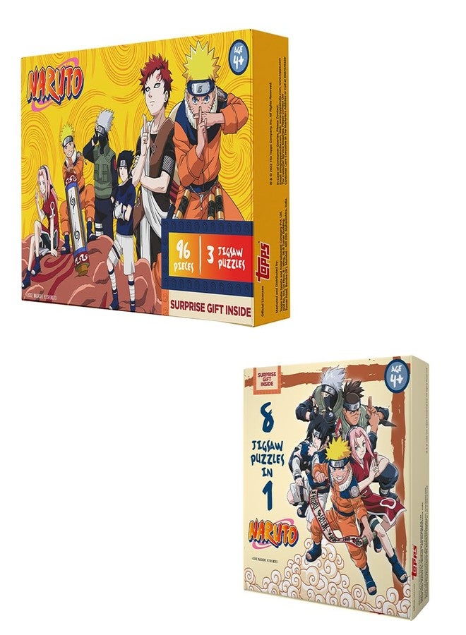 Topps Naruto Jigsaw Puzzle Bundle (Pack of Pack of 168 Pieces Total) - Image 1